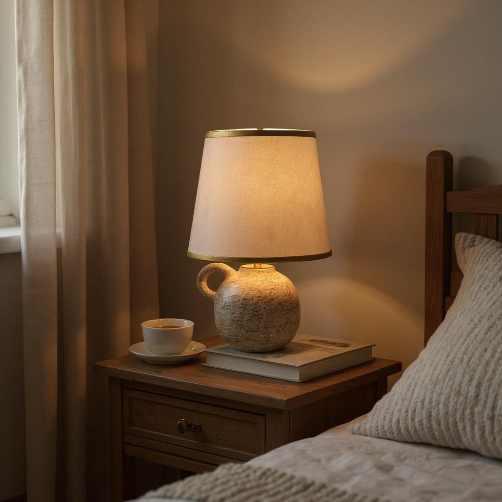 Nordic Minimalist Ceramic Table Lamp
